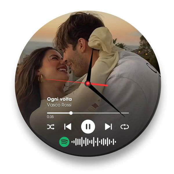 Sound Memory - L'Orologio Musicale Spotify In Vetro