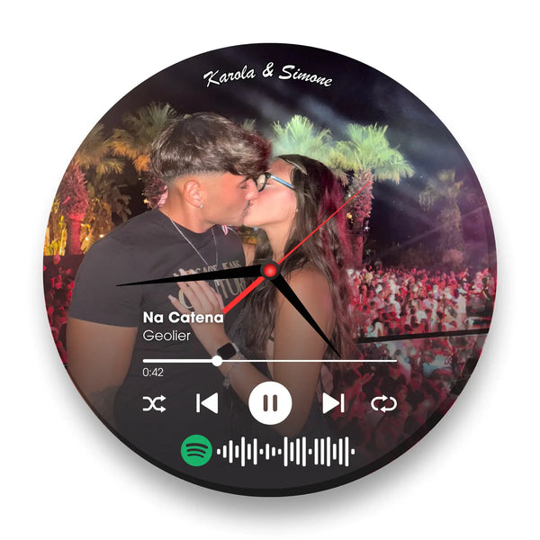 Sound Memory - L'Orologio Musicale Spotify In Vetro